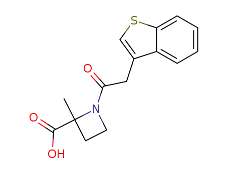 1-(2-benzo[b]thiophen-3-yl-acetyl)-2-methyl-azetidine-2-carboxylic acid
