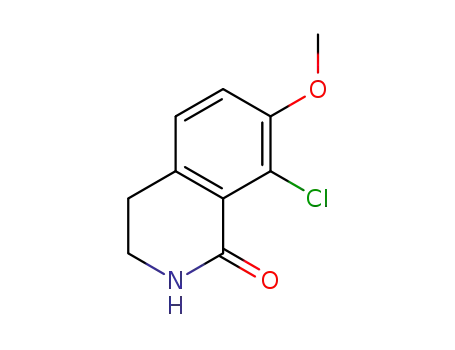 Molecular Structure of 1616288-94-8 (8-chloro-7-methoxy-3,4-dihydroisoquinolin-1(2H)-one)