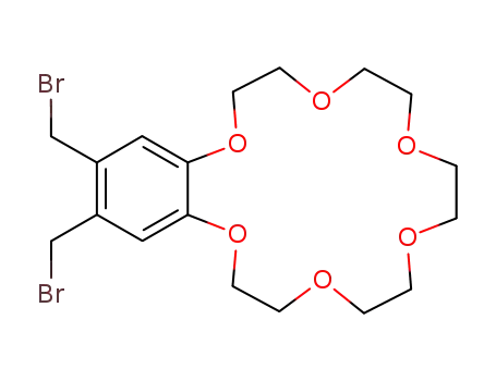 Molecular Structure of 128639-31-6 (4,5-bis(bromomethyl)benzo<18>crown-6)
