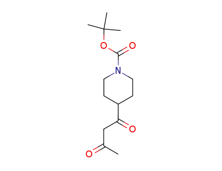 Molecular Structure of 419571-68-9 (tert-butyl 4-(3-oxobutanoyl)piperidine-1-carboxylate)