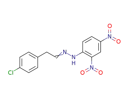 Molecular Structure of 4251-66-5 (4-chlorophenylacetaldehyde 2,4-dinitrophenylhydrazone)
