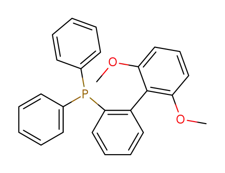 Molecular Structure of 819867-24-8 ((2',6'-DiMethoxy-[1,1'-biphenyl]-2-yl)diphenylphosphine)