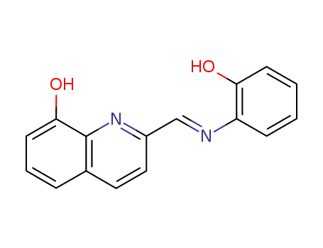 Molecular Structure of 5548-72-1 (2-[[(2-Hydroxyphenyl)imino]methyl]quinolin-8-ol)