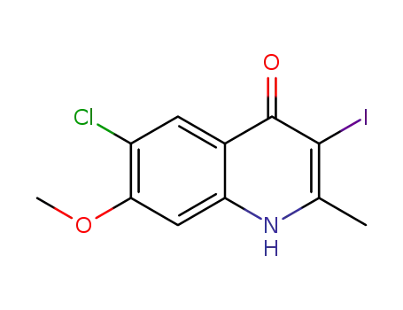 6-chloro-3-iodo-7-methoxy-2-methylquinolin-4(1H)-one