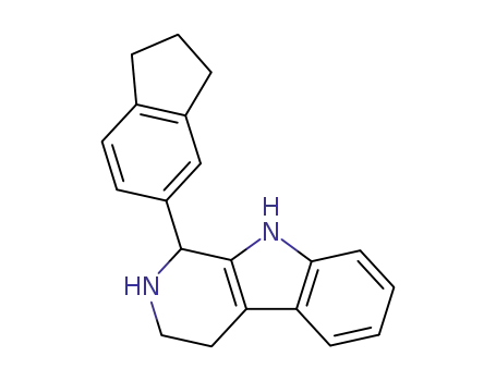 Molecular Structure of 199678-68-7 (1-indan-5-yl-2,3,4,9-tetrahydro-1H-β-carboline)