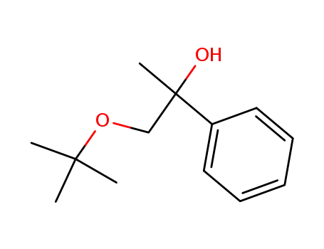 Molecular Structure of 87996-27-8 (Benzenemethanol, a-[(1,1-dimethylethoxy)methyl]-a-methyl-)