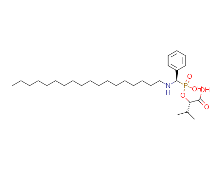 Butanoic acid, 2-[[hydroxy[(R)-(octadecylamino)phenylmethyl]phosphinyl]oxy]-3-methyl- , (2S)-