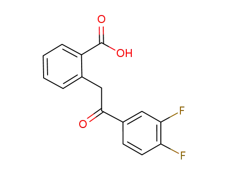 Molecular Structure of 902524-21-4 (2'-(3'',4''-difluorobenzoylmethyl)benzoic acid)