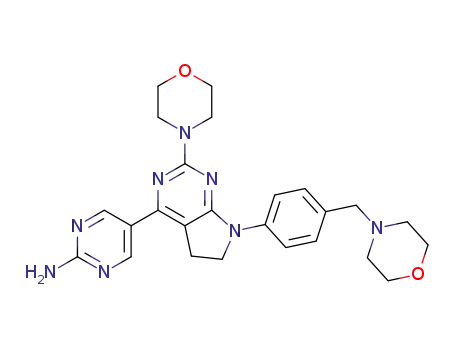 5-[2-morpholino-7-[4-(morpholinomethyl)phenyl]-5,6-dihydropyrrolo[2,3-d]pyrimidin-4-yl]pyrimidin-2-amine