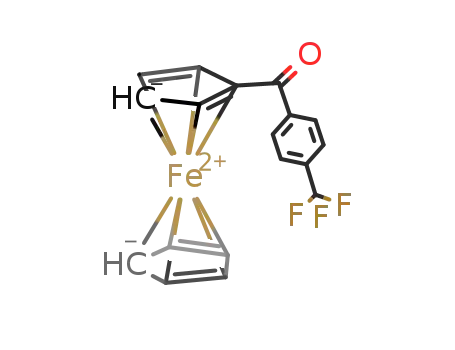 Molecular Structure of 72848-08-9 ((4-trifluoromethylbenzoyl)ferrocene)