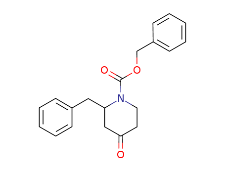 1-Piperidinecarboxylicacid, 4-oxo-2-(phenylmethyl)-, phenylmethyl ester