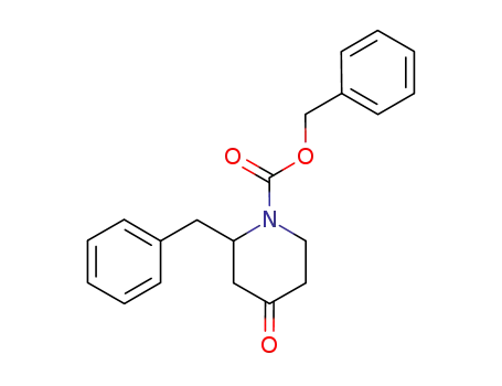 Molecular Structure of 849928-35-4 (1-CBZ-2-BENZYL-PIPERIDIN-4-ONE)