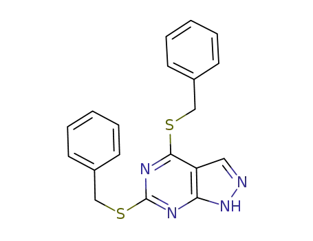 4,6-dibenzylthio-1H-pyrazolo[3,4-d]pyrimidine