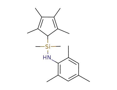 Molecular Structure of 500906-70-7 ((CH<sub>3</sub>)2Si(C<sub>5</sub>(CH<sub>3</sub>)4H)NHC<sub>6</sub>H<sub>2</sub>(CH<sub>3</sub>)3)