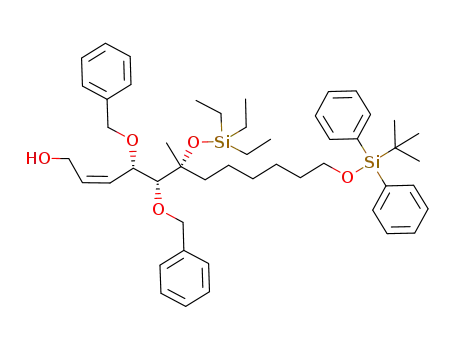 4,5-bis-benzyloxy-12-(<i>tert</i>-butyl-diphenyl-silanyloxy)-6-methyl-6-triethylsilanyloxy-dodec-2-en-1-ol