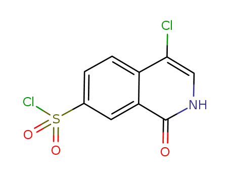4-Chloro-1-hydroxy-7-isoquinolinesulfonyl Chloride