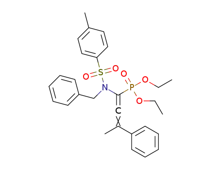 diethyl 1-(N-benzyl-4-methylphenylsulfonamido)-3-phenylbuta-1,2-dienylphosphonate