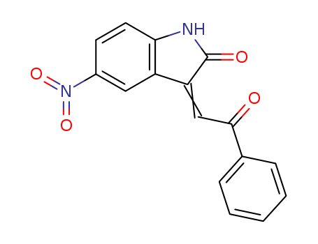2H-Indol-2-one, 1,3-dihydro-5-nitro-3-(2-oxo-2-phenylethylidene)- cas  70452-32-3