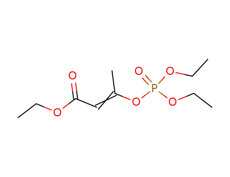 Molecular Structure of 5675-57-0 (3-(Diethoxyphosphinyloxy)-2-butenoic acid ethyl ester)