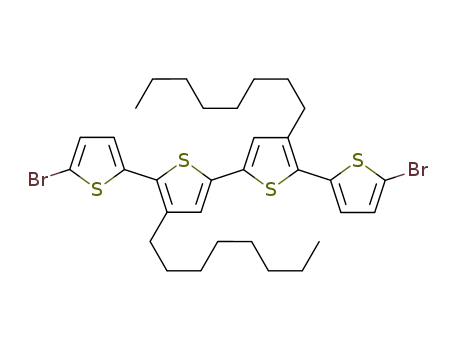 5,5'''-dibromo-3',4''-dioctyl-2,2':5',2'':5'',2'''-quaterthiophene