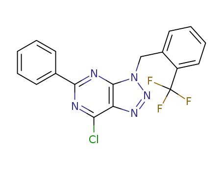 7-chloro-5-phenyl-3-(2-trifluoromethyl-benzyl)-3<i>H</i>-[1,2,3]triazolo[4,5-<i>d</i>]pyrimidine