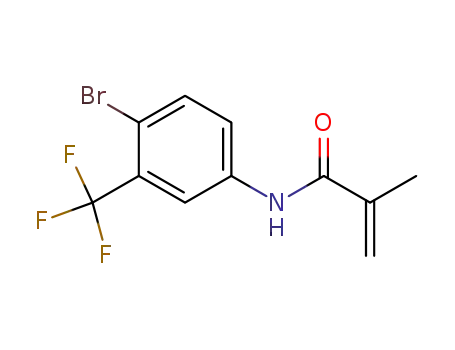 Molecular Structure of 41513-01-3 (N-[4-bromo-3-(trifluoromethyl)phenyl]-2-methyl-prop-2-enamide)