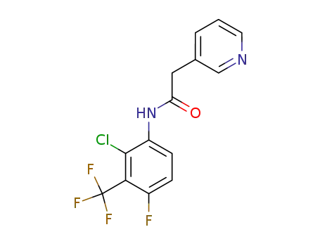 N-(2-chloro-4-fluoro-3-trifluoromethylphenyl)-2-pyridin-3-ylacetamide