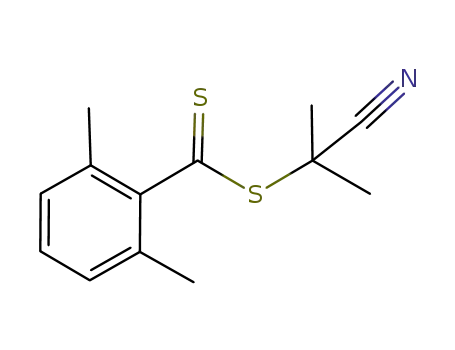 Molecular Structure of 851729-41-4 (2-cyanoprop-2-yl 2,6-dimethyldithiobenzoate)