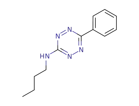 Molecular Structure of 78113-92-5 (N-butyl-6-phenyl-1,2,4,5-tetrazin-3-amine)