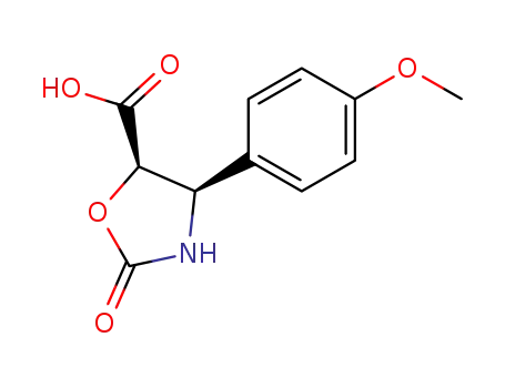 5-Oxazolidinecarboxylic acid, 4-(4-methoxyphenyl)-2-oxo-, (4R,5R)-
