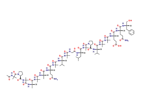 Molecular Structure of 59588-86-2 (ALAMETHICIN)