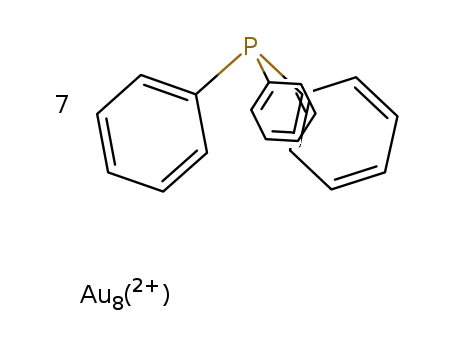 [Au<sub>8</sub>(PPh<sub>3</sub>)<sub>7</sub>]<sup>2+</sup>