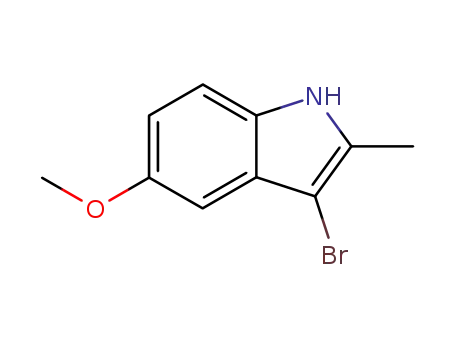 Molecular Structure of 883141-55-7 (3-bromo-5-methoxy-2-methyl-1H-indole)