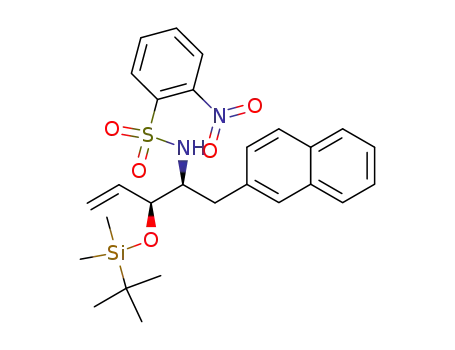 (3S,4S)-3-[(tert-butyl)dimethylsiloxy]-5-(2-naphthyl)-4-[N-(2-nitrobenzenesulfonyl)amino]pent-1-ene