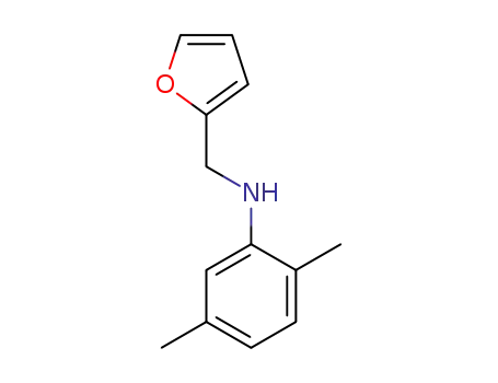 Molecular Structure of 1021058-39-8 (N-(furan-2-ylmethyl)-2,5-dimethylaniline)