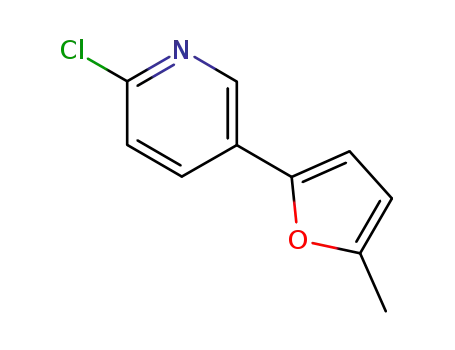 Molecular Structure of 718639-02-2 (2-chloro-5-(5-methylfuran-2-yl)pyridine)