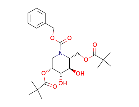 1-Piperidinecarboxylic acid,
5-(2,2-dimethyl-1-oxopropoxy)-2-[(2,2-dimethyl-1-oxopropoxy)methyl]-3,
4-dihydroxy-, phenylmethyl ester, (2R,3R,4S,5R)-