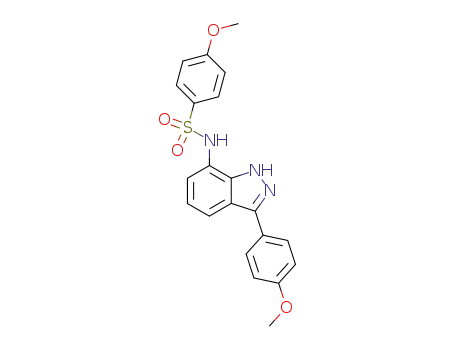 Benzenesulfonamide,
4-methoxy-N-[3-(4-methoxyphenyl)-1H-indazol-7-yl]-