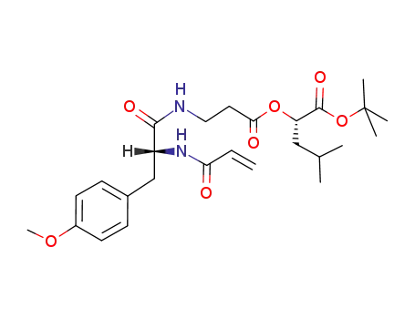 (S)-2-{3-[(R)-2-Acryloylamino-3-(4-methoxy-phenyl)-propionylamino]-propionyloxy}-4-methyl-pentanoic acid tert-butyl ester