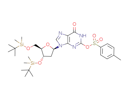 3',5'-bis-O-(tert-butyldimethylsilyl)-O<sup>2</sup>-(4-methylbenzenesulfonyl)-2'-deoxyxanthosine