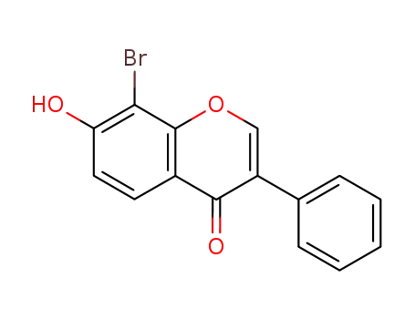 Molecular Structure of 19816-31-0 (4H-1-Benzopyran-4-one, 8-bromo-7-hydroxy-3-phenyl-)