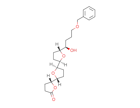 (2R,2'R,5'R,2''R,5''R)-5''-((R)-4-Benzyloxy-1-hydroxy-butyl)-hexahydro-[2,2';5',2'']terfuran-5-one