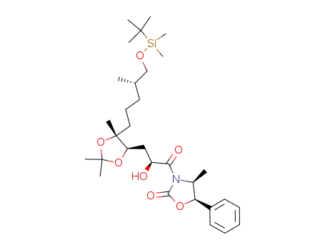(4S,5R)-3-[(S)-3-{(4R,5R)-5-[(S)-5-(tert-butyldimethylsilyloxy)-4-methylpentyl]-2,2,5-trimethyl-1,3-dioxolan-4-yl}-2-hydroxypropanoyl]-4-methyl-5-phenyloxazolidin-2-one