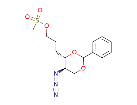 Methanesulfonic acid 3-((4S,5R)-5-azido-2-phenyl-[1,3]dioxan-4-yl)-propyl ester
