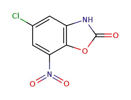 Molecular Structure of 811810-67-0 (5-CHLORO-7-NITRO-2(3H)-BENZOXAZOLONE)