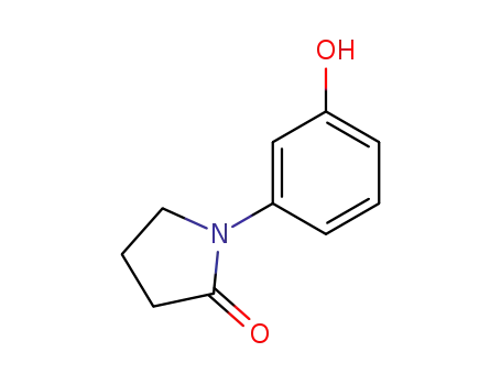Molecular Structure of 58212-15-0 (1-(3-HYDROXYPHENYL)PYRROLIDIN-2-ONE)