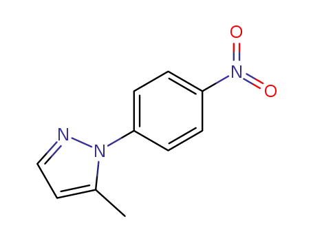 Molecular Structure of 13788-99-3 (5-Methyl-1-(4-nitrophenyl)-1H-pyrazole)
