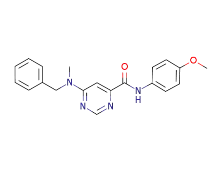 6-(benzyl(methyl)amino)-N-(4-methoxyphenyl)pyrimidine-4-carboxamide