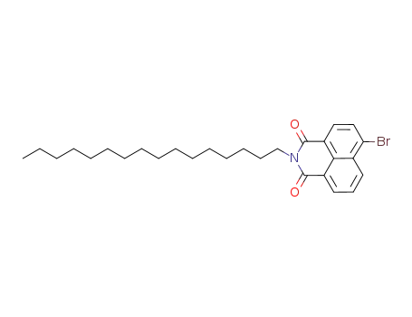 Molecular Structure of 1087053-43-7 (6-bromo-2-cetyl-1H-benzo[de]isoquinoline-1,3-(2H)-dione)