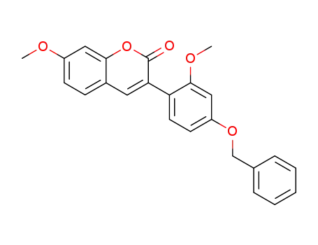3-(4-benzyloxy-2-methoxyphenyl)-7-methoxy-2H-1-benzopyran-2-one